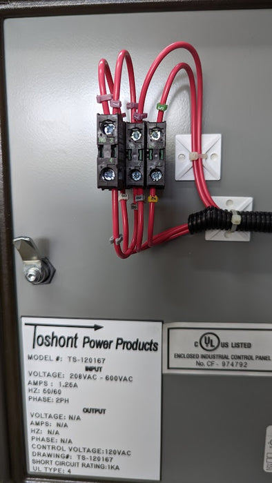 TOSHONT PICM PDU InRush Current Monitor Control Panel